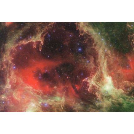 W5 Star Cradle Giant Molecular Cloud Astronomy Photo Postcard