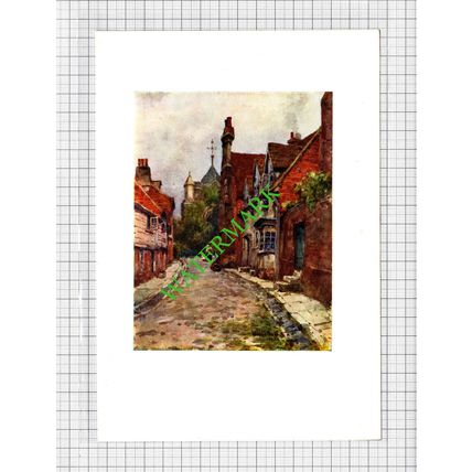 St Mary's Church Rye Sussex - c.1913 Small Print