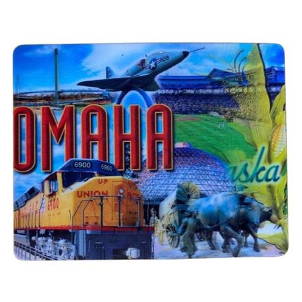 Omaha Nebraska Jumbo 3D Fridge Magnet
