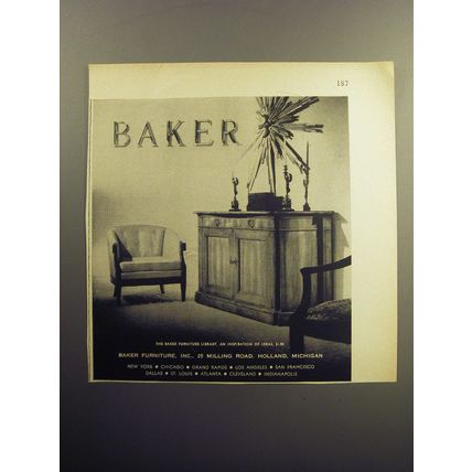 1957 Baker Furniture Advertisement