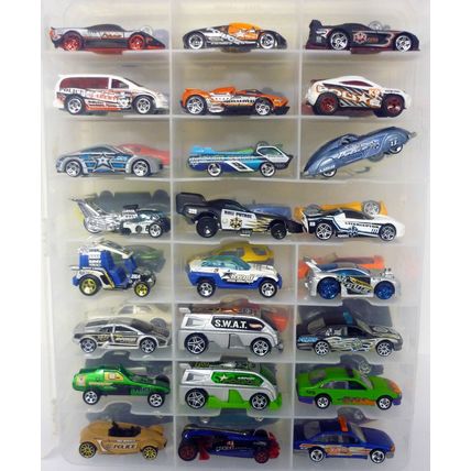 Hot Wheels Carrying Case w/48 Cars Cops Patrol Sheriff SWAT Die-Cast Vehicles