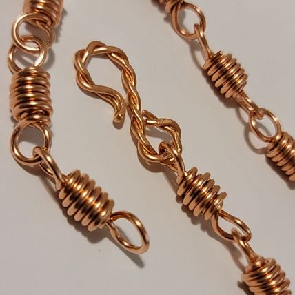Handmade Copper Wire Work Unisex Style Chain Bracelet