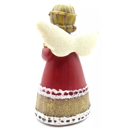 Faith Angel Figurine Holding a Gold Cross Ornament Christianity Jesus Home Decor