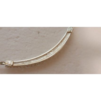Silver Tone Pave Crystal Choker Necklace