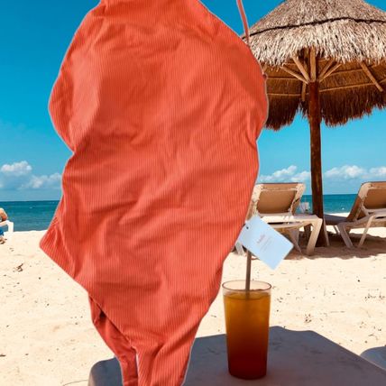 The Asbury Rib One Piece Siren Orange Size Large