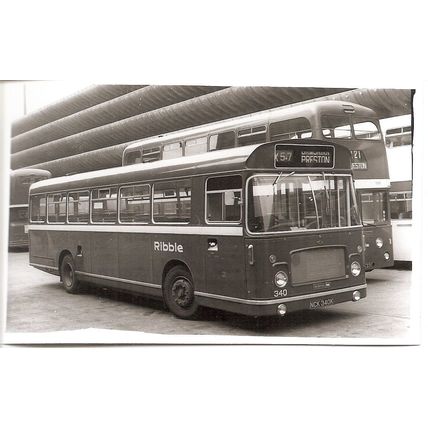 Black & White Photograph of Ribble Motor Services Ltd. - NCK 340K