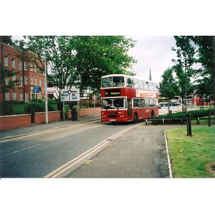 Colour Photograph of Warrington Borough Transport Ltd. - H191 PVW ex. Dublin Bus