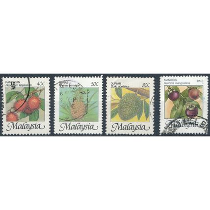 Fruits: 4 Values - Malaysia 1986 - F H