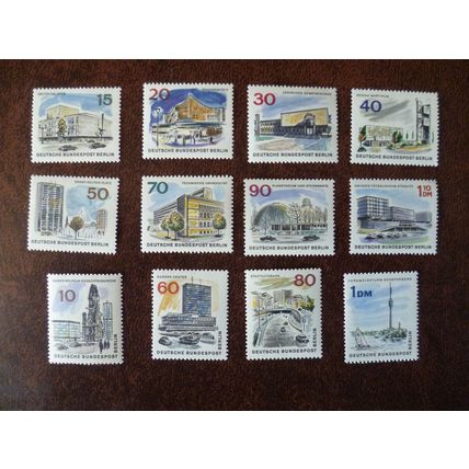 West Berlin Germany 1965 New Berlin mint set 12 stamps Church Tower SGB265-76