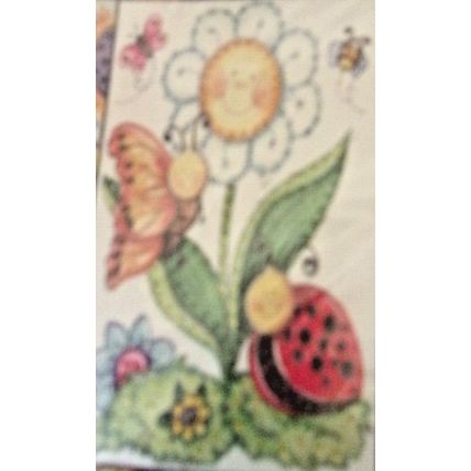 Design Works Sequin Banner Kit 9515 Daisy Butterfly Ladybug