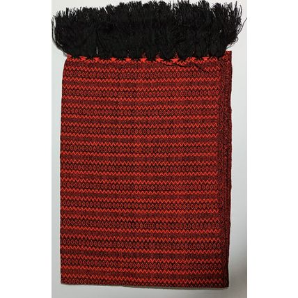 Elegant-Ultra-Soft-Lightweight **BLACK-ORANGE** Traditional Rebozo Shawl Mexico