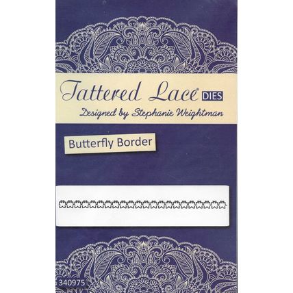 Tattered Lace. Butterfly Border Die. Die Cutting Cardmaking Scrapbooking Crafts