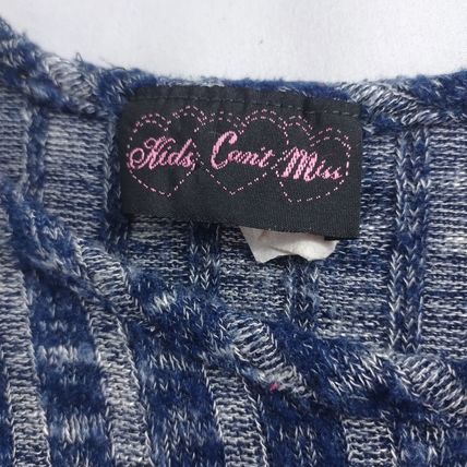 Kids Can't Miss Girls Blue/White Stripe Short Sleeve Top Size 10-12
