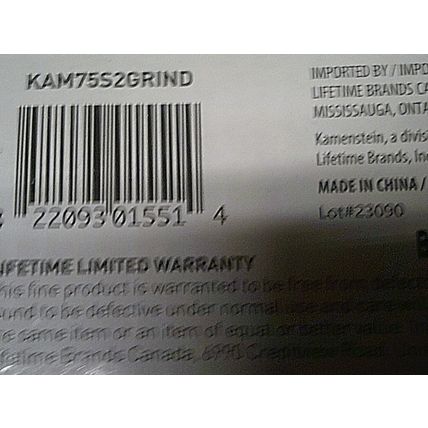 Kamenstein Salt and Pepper Grinder set