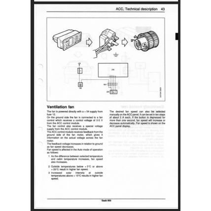 Saab 900 Climate Control System ACC Workshop Manual 1994 199731583 PDF