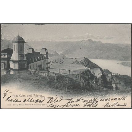 Rigi-Kulm und Pilatus, 1905 - Wehrli AK