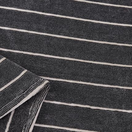 COOVA Seamless Big Blanket - 120X120 Inch Oversized King Jacquard Stripes Huge F