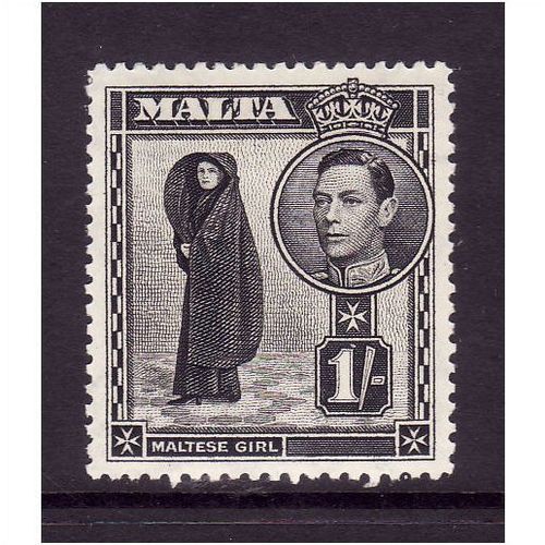 MALTA 1938 SG 226 1s BLACK M / MINT #2