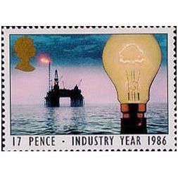Great Britain 1986 Industry Year 17p Energy Unmounted Mint SG 1308 Sc 1129 stamp