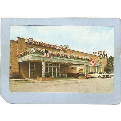 New York Buffalo Continental Inn w/Older Cars ny_box4~2519
