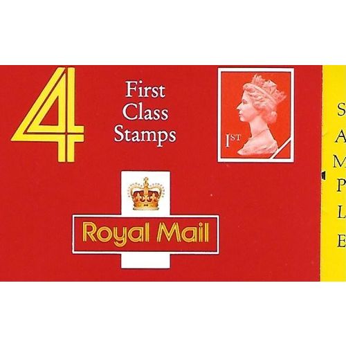 4 First Class Stamps: Sample Booklet.