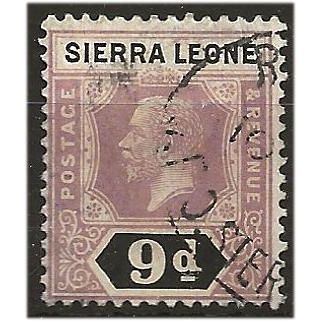 Sierra Leone 1912 SG121 9d Purple & Black Fine Used . .. .