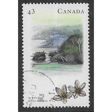 CAN 1993 43c 'RIVERS- ST JOHN RIVER' (3RD SERIES) FINE USED (EBID71-274)