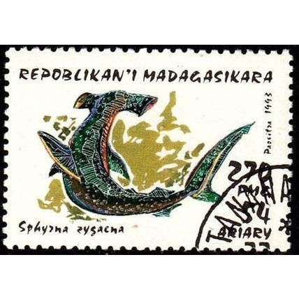 Madagascar 1993 Marine Life 270f Used Stamp Fish Sharks