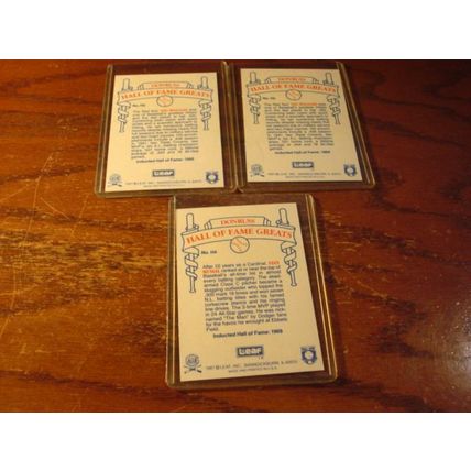 1987 Leaf, Candy City Team, 3-Cards, 2-TED WILLIAMS/STAN MUSIAL