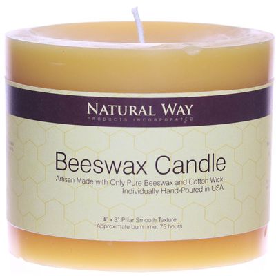 Pure Beeswax Candle[ 4"x3" ]