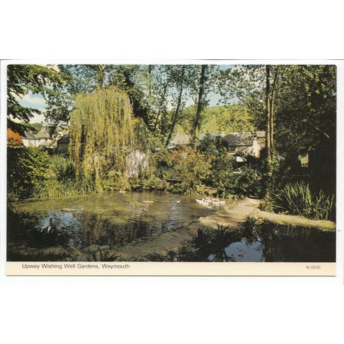 Upwey Wishing Well Gardens Nr Weymouth Dorset Postcard 0635