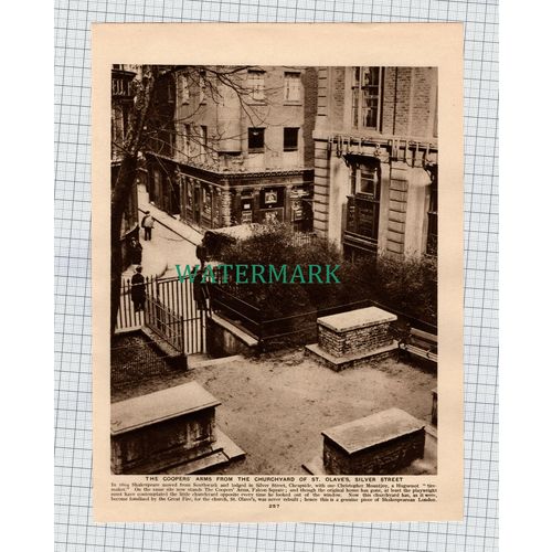 (8757) Coopers Arms Cheapside / Williamson's Hotel Bow Lane London -c.1925 Print