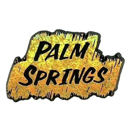 Palm Springs Gold Prism Fridge Magnet