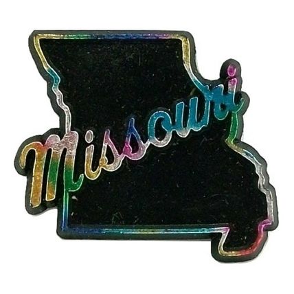 Classic Black Missouri Fridge Magnet