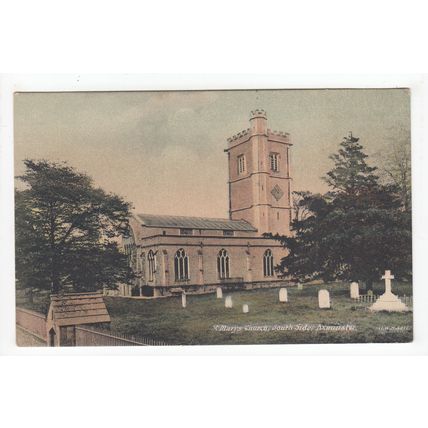 South Side St Mary's Church Axminster Postcard Devon JWS 3071