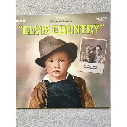 ELVIS PRESLEY - ELVIS COUNTRY (RCA VICTOR ORANGE LABEL VINYL LP)