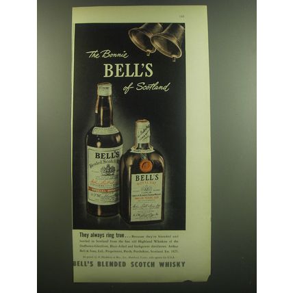 1948 Bell's Scotch Ad - The Bonnie Bell's of Scotland