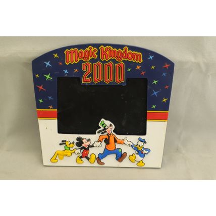 Vintage Walt Disney World Magic Kingdom 2000 Vinyl Magnet Picture Frame