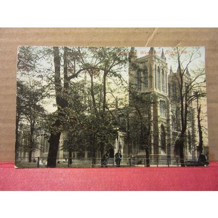 WEST FRONT, BRISTOL CATHEDRAL. unused vintage postcard =