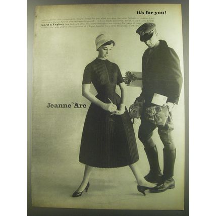 1956 Jeanne d'Arc Dress Ad - it's for you