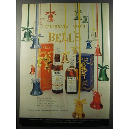1955 Bell's Scotch Ad - Celebrate with Bell's