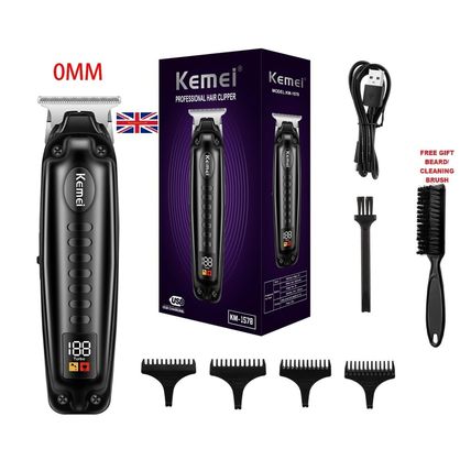 KEMEI Detailing Trimmer 1578 Mens Hair Clipper Zero Pitch Hair Detail T-Blade