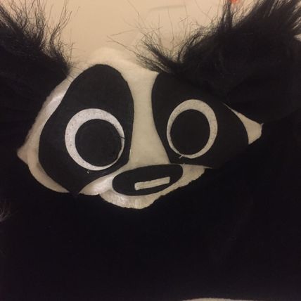 Preowned Panda Hoodie Dress Costume - Girls Size Large
