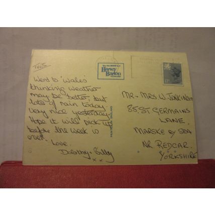 multiview, DOLGELLAU, WALES. used postcard by Harvey Barton #