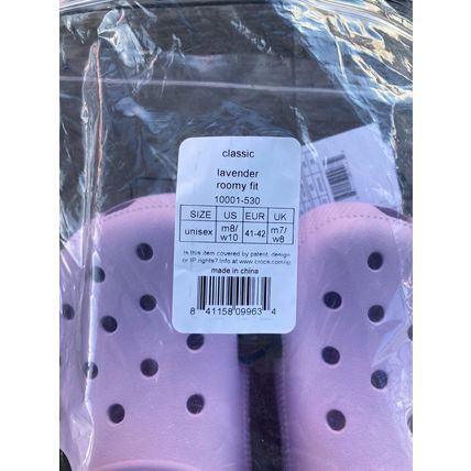 Crocs unisex classic clogs new womans 10 mens 8 roomy fit, 3 pairs