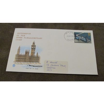Stuarts 1975 FDC GB Cover - Parliamentary Union Conference - Leicester frank
