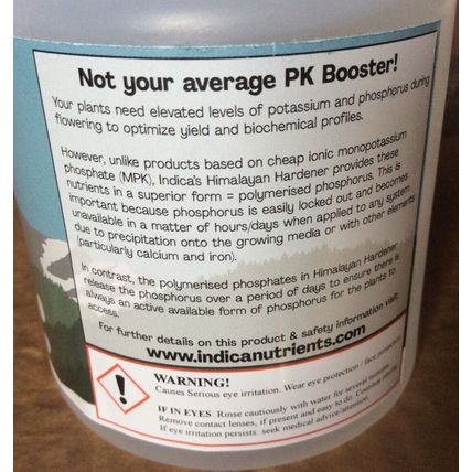 Indica Nutrients Himalayan Hardener 250ml Fruit Formation PK Booster