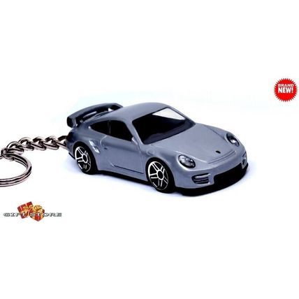 RARE KEYCHAIN SILVER PORSCHE 911 GT2 RS CUSTOM Ltd Ed GREAT GIFT NOVELTY