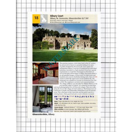 Springfield Hotel Stoborough Dorset / Bibury Court Gloucestershire- 2011 Advert