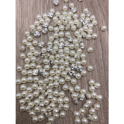5mm Tiny Imitation Pearl ABS Plastic Shank Buttons Baby Dolls Cardigan Knitting